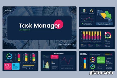Task Manager Dashboard - Keynote VCWEVZD
