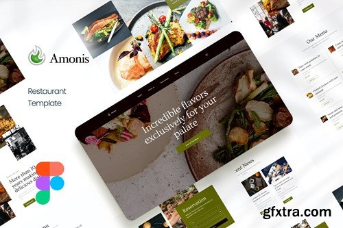 Amonis - Restaurant Figma Template ZPJCY4M