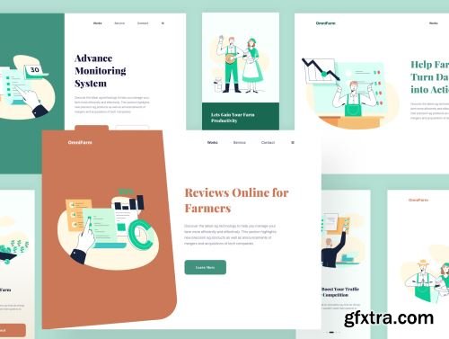 Agridaya - Agriculture Investment Illustration Set Ui8.net