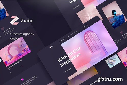 Zudo Creative Agency PSD Template HWR36F3