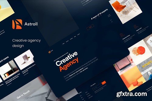 Astroll Creative Agency PSD Template DVYSFLA