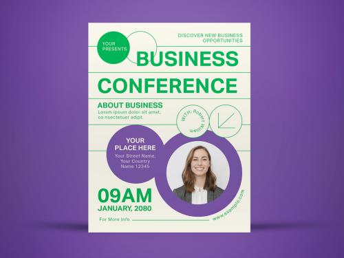 Green Minimalist Business Flyer Layout 571159324