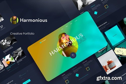 Harmonious - Portfolio PSD Template 6GET2ZX