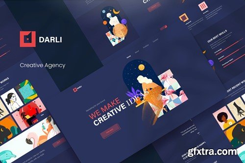 Darli - Creative Agency PSD Template XHS8AU6