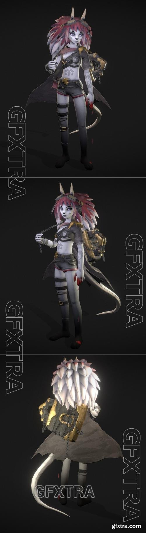 Artstation Challenge - Dragon Girl &ndash; 3D Print Model