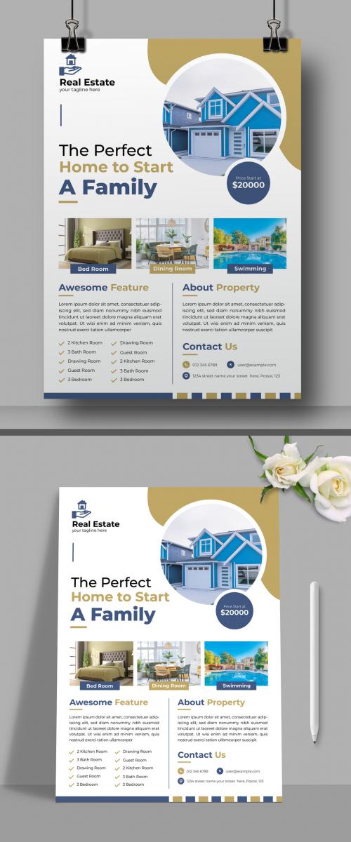 Real Estate Creative Flyer Design Template 570491111