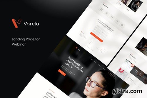 Varela Landing Page Webinar PSD Template KMHTQXG