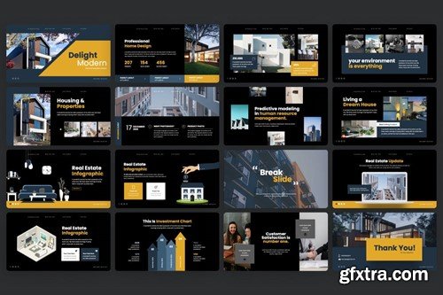 Delight Real Estate - PowerPoint Template YZQ8HK9