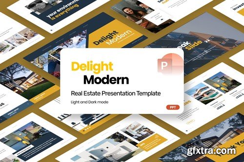 Delight Real Estate - PowerPoint Template YZQ8HK9