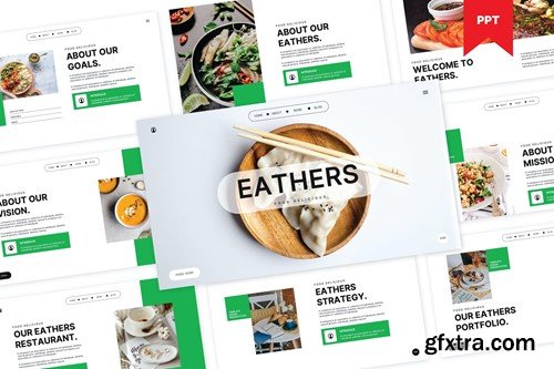 EATHERS - Restaurant Food PowerPoint Template DEA9GD4