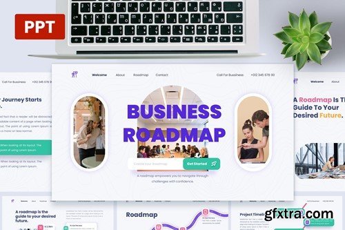 Roadmap - Business Keynote Presentation Template MZRH4RT