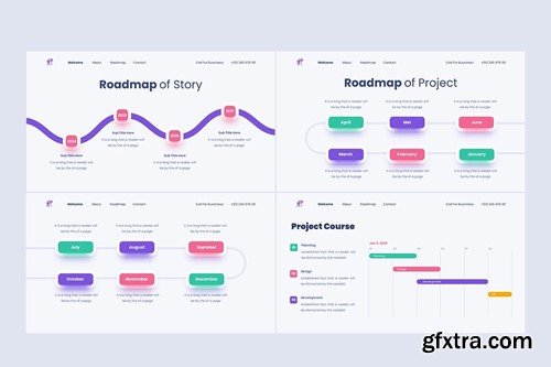 Roadmap - Business Keynote Presentation Template MZRH4RT