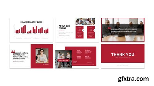 Quixie - Business Presentation PowerPoint Template MEXNMHY