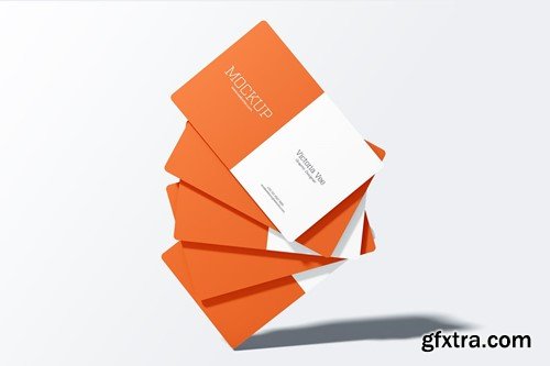 Rounded Business Card Mockup UVZRBSJ