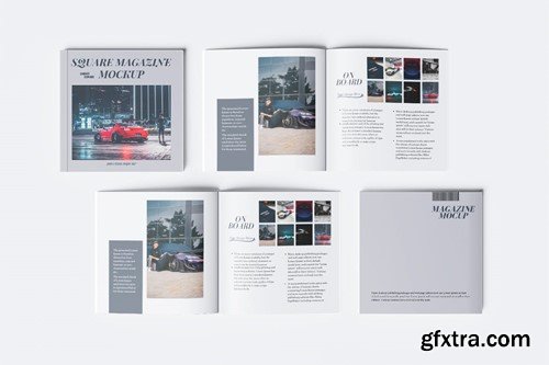 Square Magazine Mockup V7JGNE6