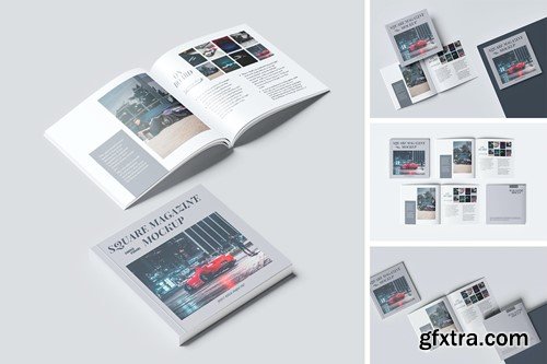 Square Magazine Mockup V7JGNE6