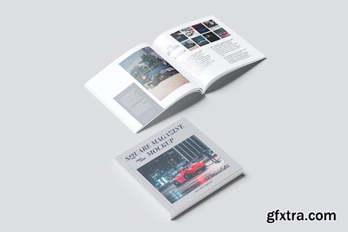 Square Magazine Mockup V7JGNE6