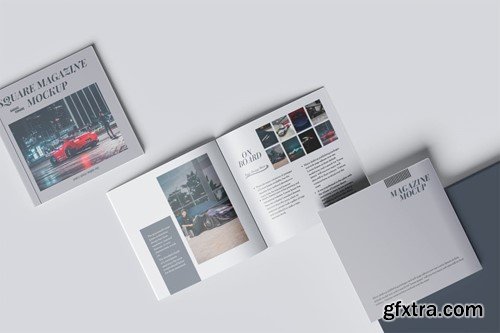 Square Magazine Mockup V7JGNE6