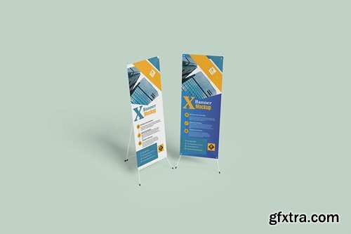 X Banner Mockup AKX384T