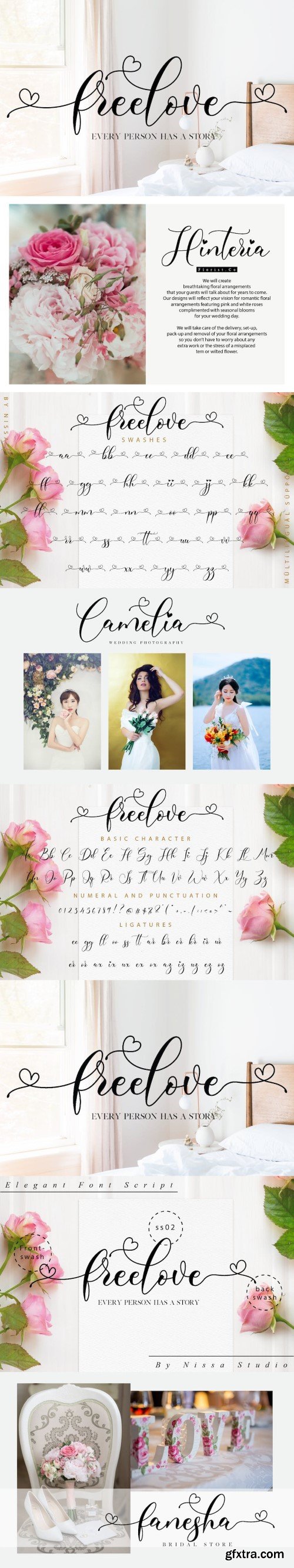 Freelove - Lovely Script Font