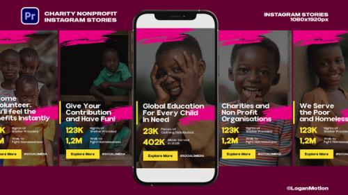 Videohive - Charity Nonprofit Instagram Stories | MOGRT Files - 47427782 - 47427782