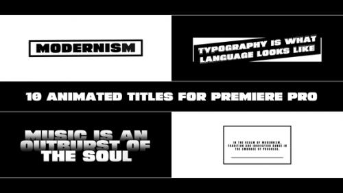 Videohive - Minimal Animated Titles for Premiere Pro - 47439041 - 47439041