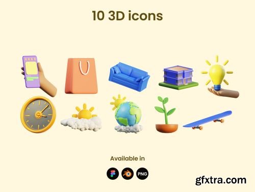 3D Icons for your next projects Ui8.net