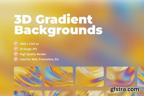 3D Gradient Backgrounds vol 3