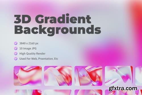 3D Gradient Backgrounds vol 1