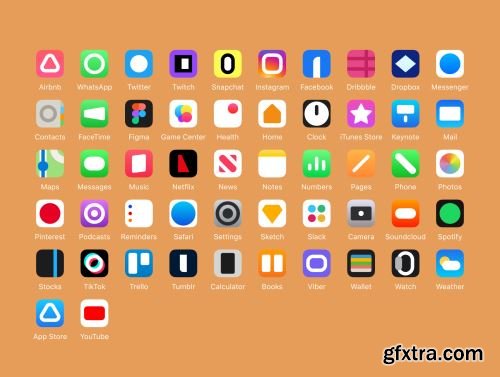 Abstract iOS 14 Icons Ui8.net
