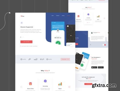 Wiloa - Landing Page UI-Kit (Updated) Ui8.net