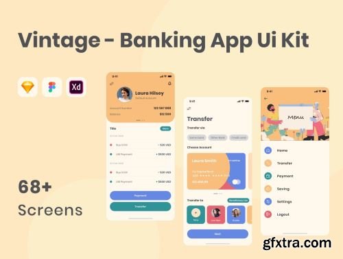 Vintage - Bank App Ui Kit Ui8.net