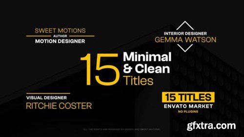 Videohive 15 Minimal and Clean Titles 46492105