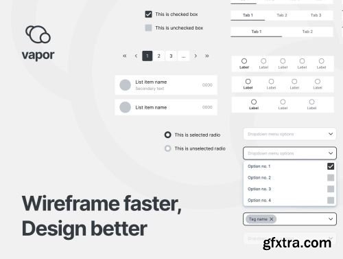 Vapor - Wireframing Library Ui8.net