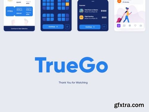 TrueGo Travel App UI Kit Ui8.net