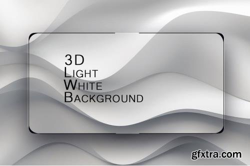 3D Light White Background