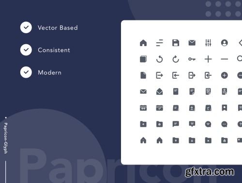 UI Basic Element Vol. 1 - Papricon Glyph Ui8.net