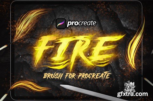 Dansdesign Fire Light Brush Procreate 2LSEKVU