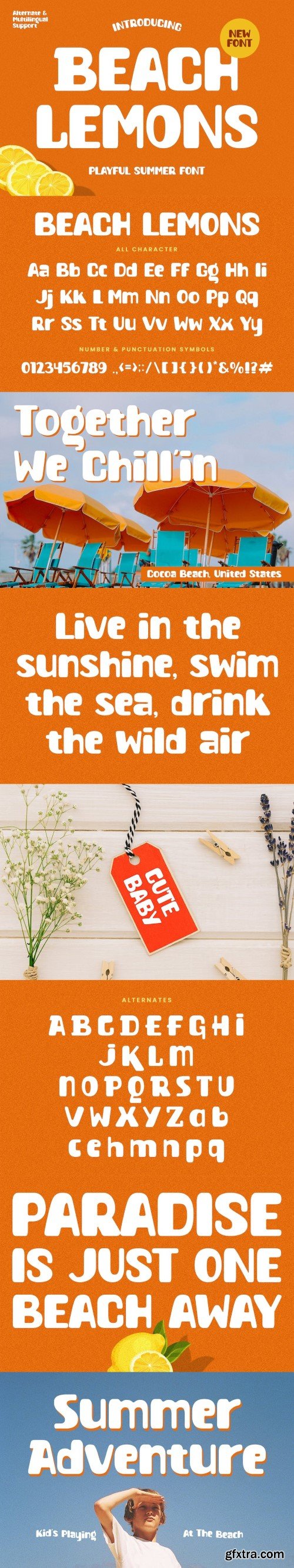 Beach Lemons - Playful Summer Font