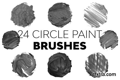 Circle Paint Brushes B46GVFP