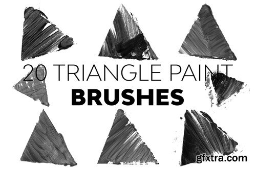 Triangle Paint Brushes 72UMMTB