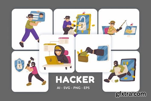 Hacker Vector Illustration v.2 C3LNLSF