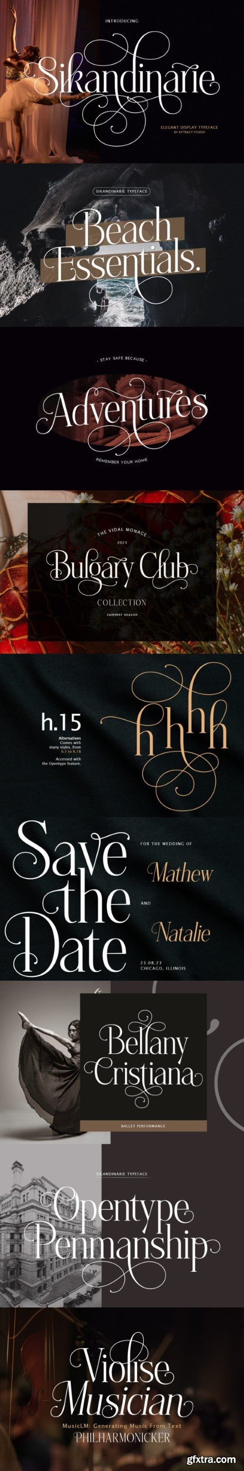 Sikandinarie - Elegant Display Typeface