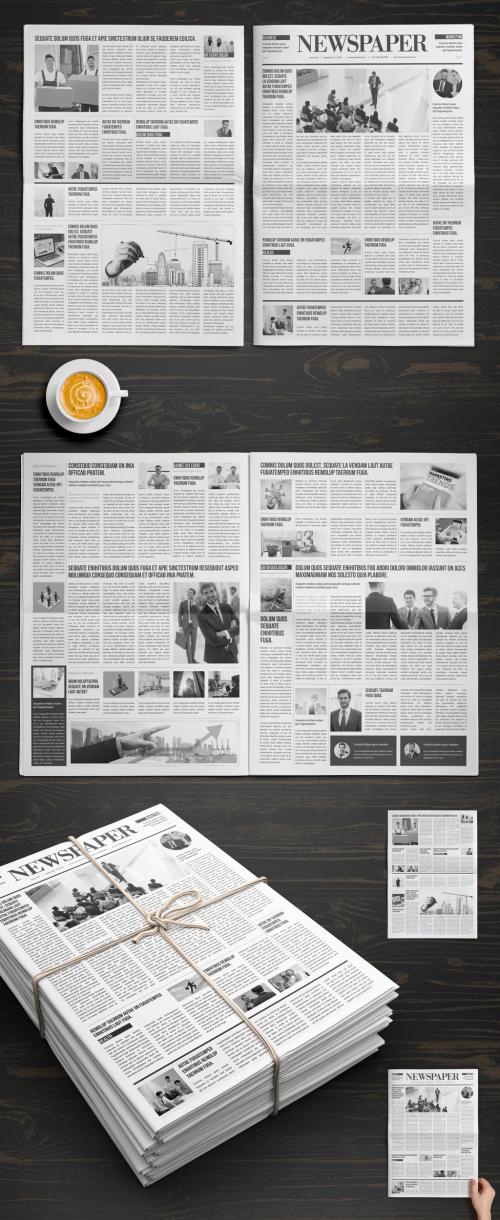 Newspaper Layout 568816466