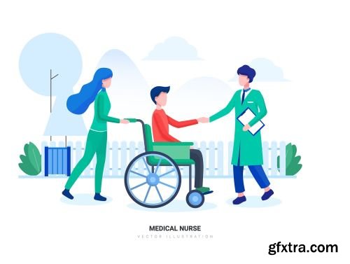 Virgo - bHospital and Healthcare Vector Scenes Ui8.net