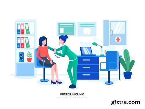 Virgo - bHospital and Healthcare Vector Scenes Ui8.net