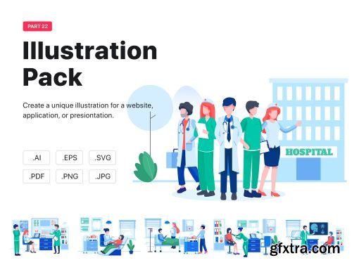 Virgo - bHospital and Healthcare Vector Scenes Ui8.net