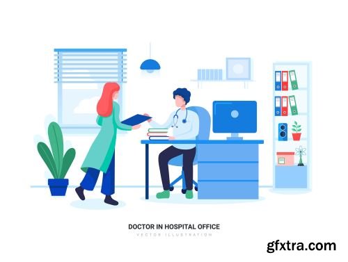 Virgo - bHospital and Healthcare Vector Scenes Ui8.net