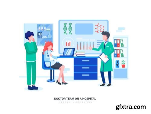 Virgo - bHospital and Healthcare Vector Scenes Ui8.net