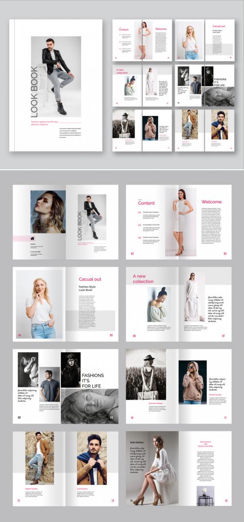 Fashion Look Book Layout 569444906